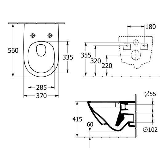 Villeroy & Boch Antao Wall Hung Toilet