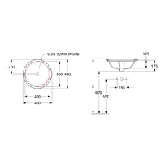 Villeroy & Boch Architectura 2.0 400 Round Under Counter Basin