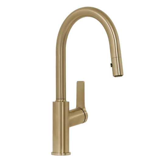 Villeroy & Boch Architectura Kitchen Mixer + Pull Out Spray - Brushed Gold