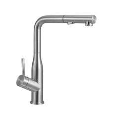 Villeroy & Boch Modern Steel 2.0 Kitchen Mixer + Pull Out Spray - Brushed Steel