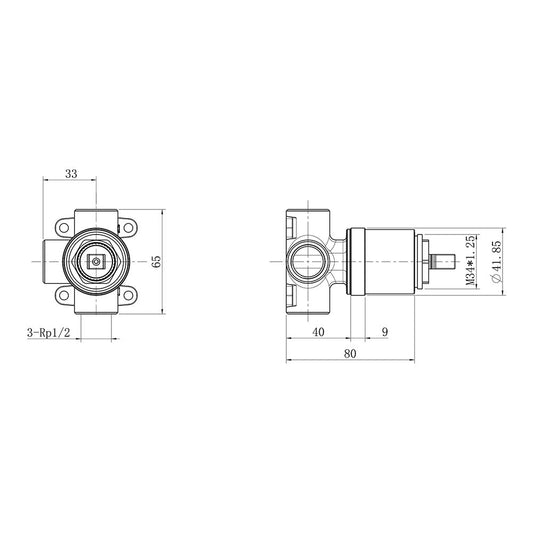 Villeroy & Boch Shower Mixer Body Lead Free