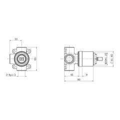 Villeroy & Boch Shower Mixer Body Lead Free
