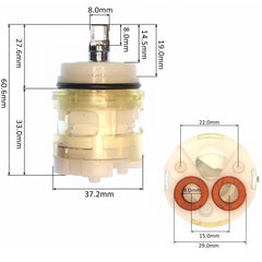 Zucchetti Mixer Cartridge 38mm R98103