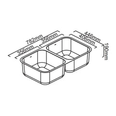 Abey The Daintree Double Bowl Stainless Steel Sink