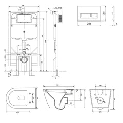 Arcisan Synergii Wall Hung Toilet