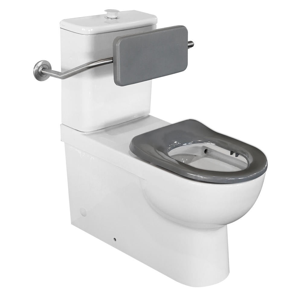 Argent Alto Plus PWD Back to Wall Toilet - With Backrest