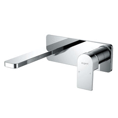 Argent Evoke Wall Mounted Basin or Bath Mixer Set + Plate
