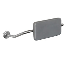 Argent Padded Backrest with Dark Grey Cushion