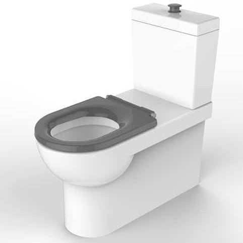 Bathe Care Back to Wall Toilet Suite - Grey Seat
