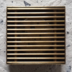 Bespoke Heelguard Square Floor Waste – Brass