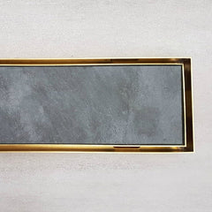 Bespoke Linear Floor Waste & Tile Insert – Brass