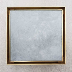 Bespoke Square Floor Waste & Tile Insert – Aged Brass