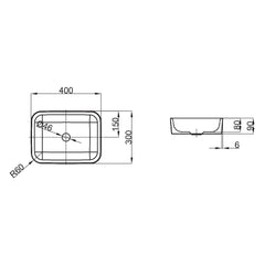 BetteArt 300 Counter Top Basin