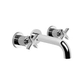 Brodware City Que Wall Mounted Tap Set - Cross Handles