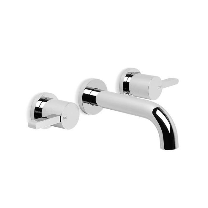 Brodware City Que Wall Mounted Tap Set - Metal levers