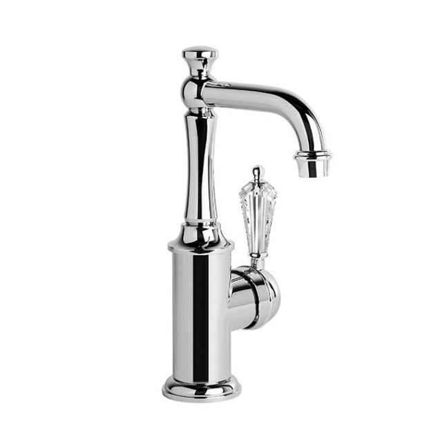 Brodware Neu England Basin Mixer with Country Spout - Kristall Levers
