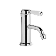 Brodware Neu England Basin Mixer - White Levers