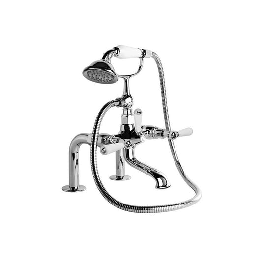 Brodware Neu England Bath Mixer with Handshower - Hob Mounted