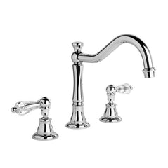 Brodware Neu England Bath Set -  Country Spout - Kristall Levers