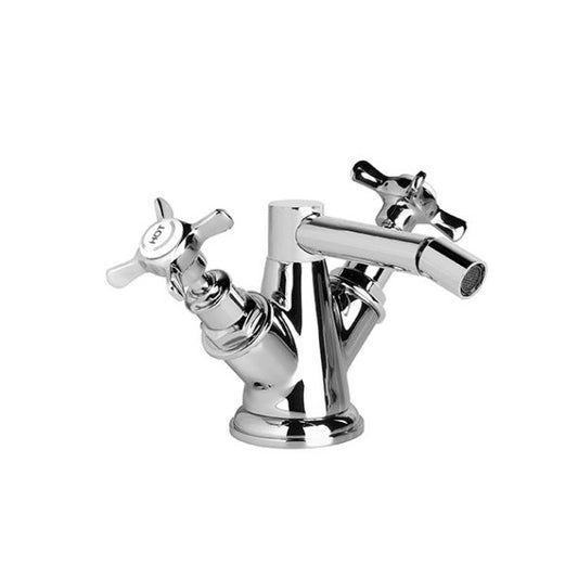 Brodware Neu England Bidet Mixer - Cross Handles