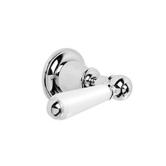 Brodware Neu England Diverter Tap - White Levers