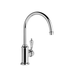 Brodware Neu England Kitchen Mixer - Gooseneck Spout - Kristall Lever