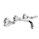 Brodware Neu England Wall Tap Set - 170mm Spout - Kristall Levers