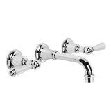 Brodware Neu England Wall Tap Set - 170mm Spout - Metal Levers