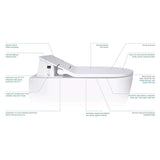 Duravit ME by Starck SensoWash Slim Wall Mounted Rimless Toilet - Features Image