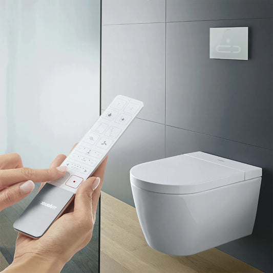 Duravit SensoWash Starck f Lite Wall Hung Smart Toilet - Remote Control