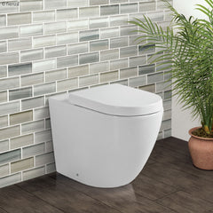 Fienza Koko Wall Faced Toilet - Gloss White & Matte White