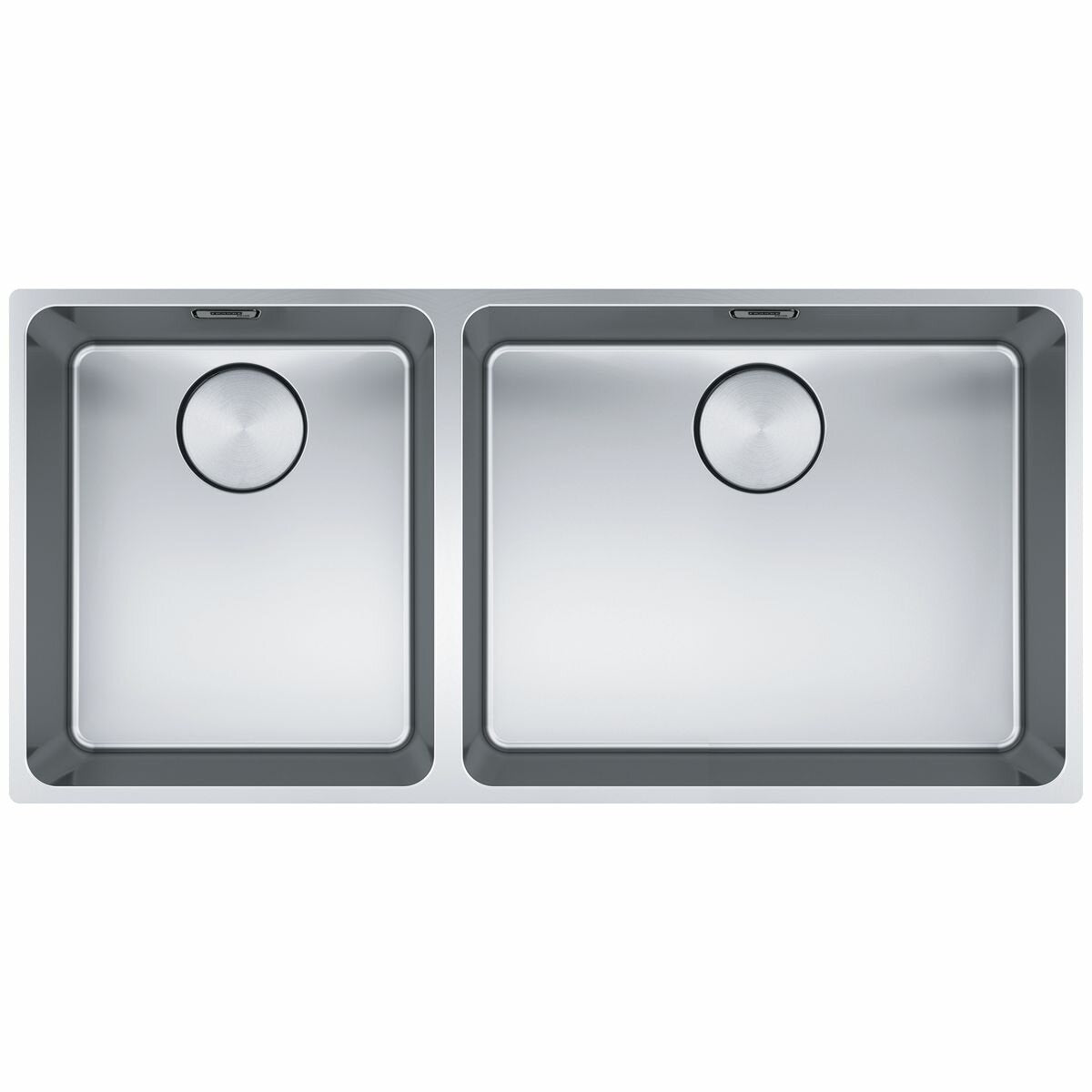 Franke Mythos 1 & 1/2 Bowl Stainless Steel Sink - MYX220-50/34B - Left Side Drainer
