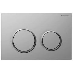 Geberit Kappa 21 Dual Flush Plate - Chrome with Matte Chrome Trim