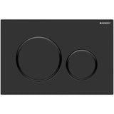 Geberit Sigma 20 Tone in Tone Flush Button Plate - Matte Black