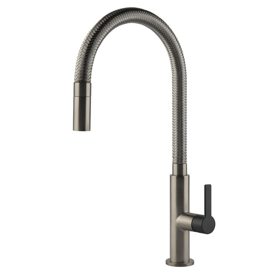 Gessi Mesh Pull Out Kitchen Mixer Tap
