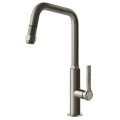 Gessi Officine Pull Out Kitchen Mixer Tap - Brushed Nickel