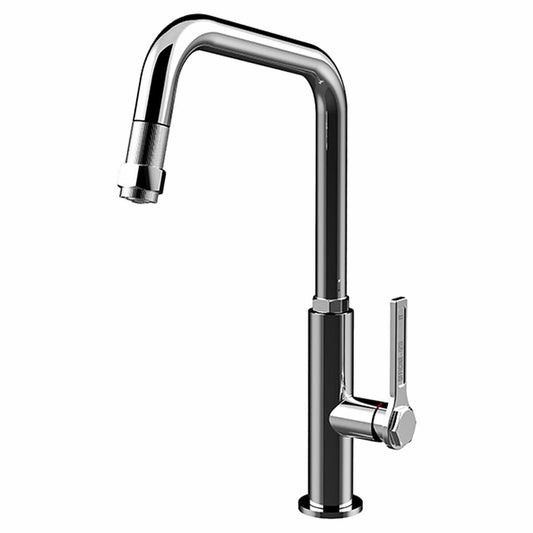 Gessi Officine Pull Out Kitchen Mixer Tap - Chrome