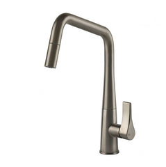 Gessi Proton Pull Out Kitchen Mixer Tap - Brushed Nickel