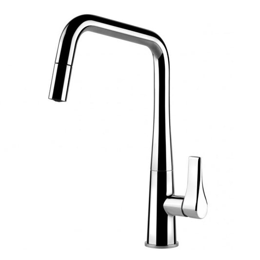 Gessi Proton Pull Out Kitchen Mixer Tap - Chrome