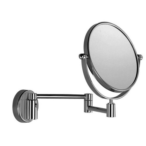 Inda 3x Round Revolving Magnifying Mirror - Chrome