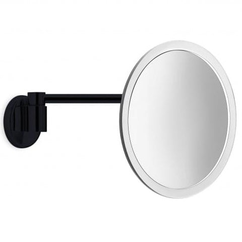 Inda Hotellerie Round Wall Mounted Magnifying Mirror - Matte Black