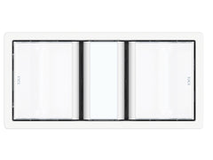 In white the IXL Tastic Dual 3 in 1 Bathroom light, heater and fan