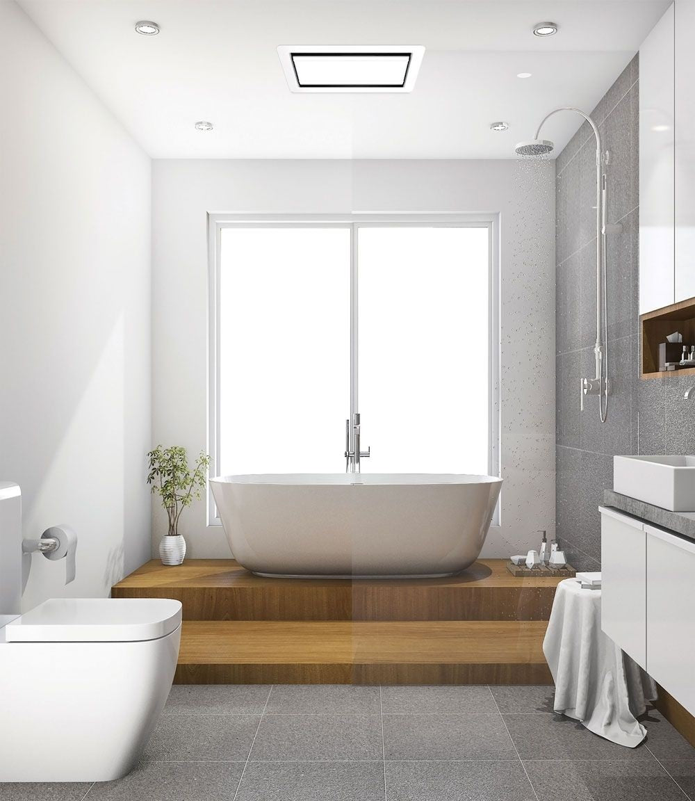 Tastic Unit Light IXL Tastic Luminate Vent & Light Bathroom Fan - White – Vogue Spas ...