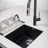 Oliveri Santorini Black Standard Bowl Undermount Sink