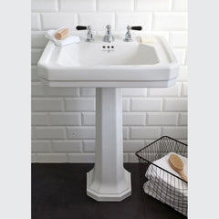 Perrin & Rowe Art Deco 630mm Pedestal Basin