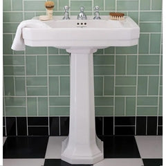 Perrin & Rowe Art Deco 630mm Pedestal Basin