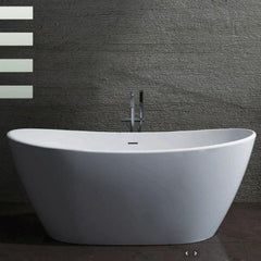 Pietra Bianca Maria Freestanding Bath