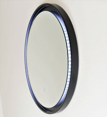 Remer Eclipse Round Dimmable LED Bathroom Mirror - Matte Black 2