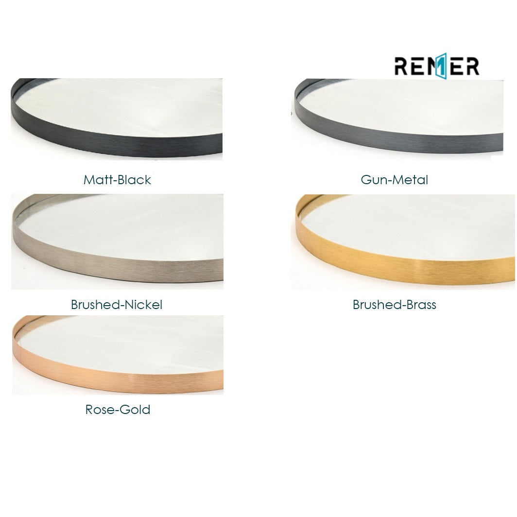 Remer Gatbsy LED Mirror with Demister - Frame Colours