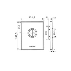 Schell Ambition Eco WC Flush Plate